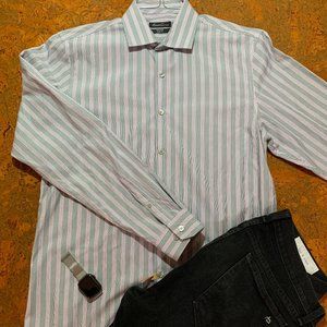 Kenneth Cole Slim Fit Non-Iron Dress Shirt